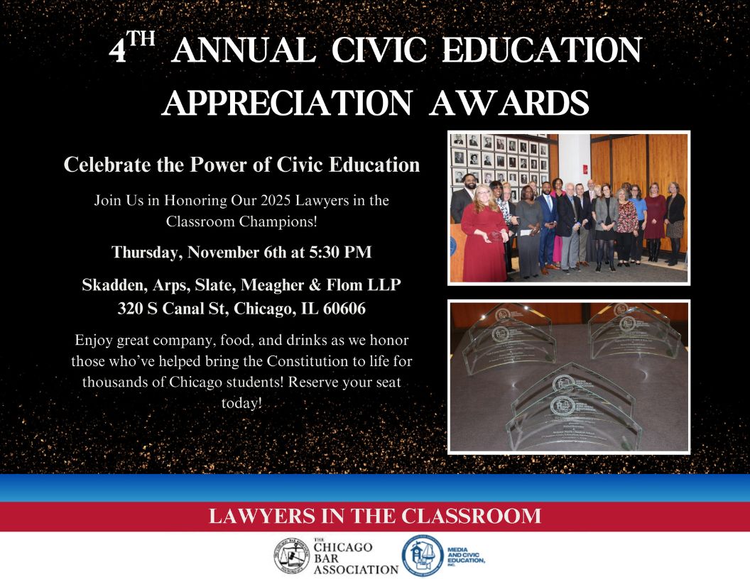 Lawyers in the Classroom 2025 Awards